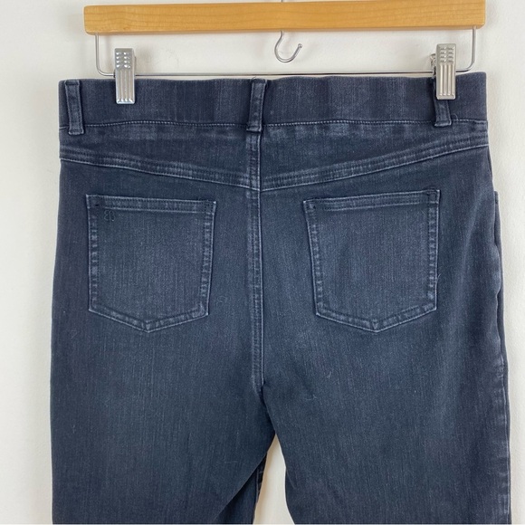 Betabrand Signature Mid-Rise Denim Pull-On Skinny Jean Black Rinse - Picture 3 of 6